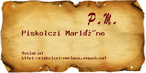 Piskolczi Marléne névjegykártya